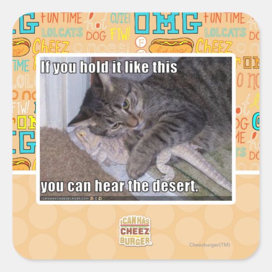 Wenn Sie es so halten Quadratischer Aufkleber (Vorderseite)