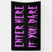 Wenn Sie es wagen, Spuk Haus im Freien Banner (Vertikal)