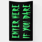 Wenn Sie es wagen, Spuk Haus im Freien Banner (Vertikal)