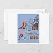 wenn Sie etwas Set kostenlos Liebe Postkarte (Vorne/Hinten)