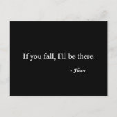 WENN SIE FALLEN, GIBT ES HIER FARBENE SPASS-LAGEN POSTKARTE (Vorderseite)