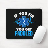 Wenn Sie ficken, werden Sie gepaddelt - Funny Para Mousepad (Mit Mouse)