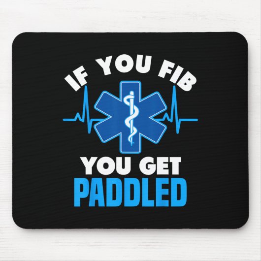 Wenn Sie ficken, werden Sie gepaddelt - Funny Para Mousepad (Vorne)