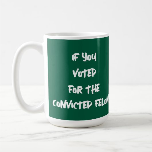 WENN SIE FÜR DEN GESCHENKTEN FELON-BILDSCHIRM GEST KAFFEETASSE (Links)