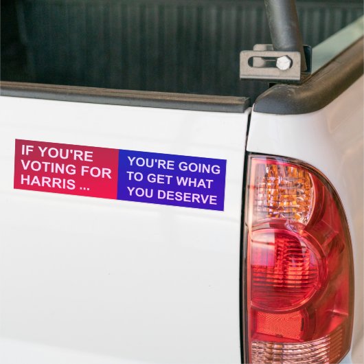 Wenn Sie für Harris stimmen... Autoaufkleber (Auf Lkw)