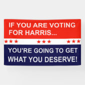 Wenn Sie für Harris stimmen... Banner (Horizontal)