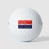 Wenn Sie für Harris stimmen... Golfball (Vorderseite)