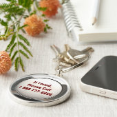 Wenn Sie gefunden werden, nennen Sie… Schlüsselanhänger (Seite)