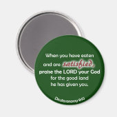 Wenn Sie gegessen haben (dunkler Hintergrund) Magnet (Vorderseite/Rückseite)