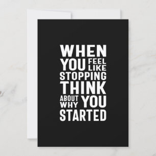 Wenn Sie gerne aufhören, denken Sie darüber nach,  Einladung