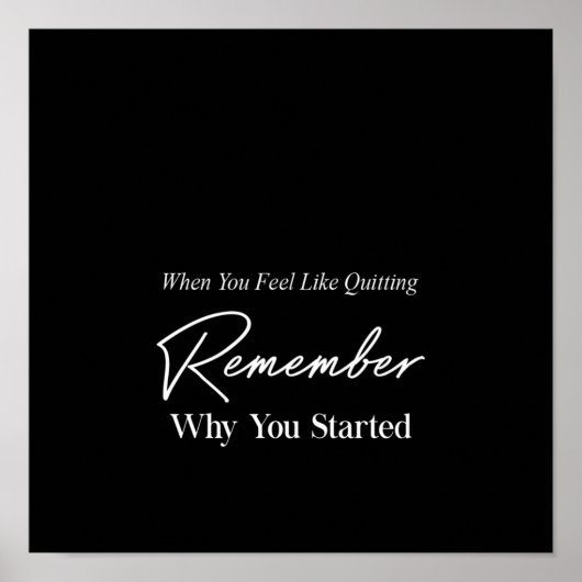 wenn Sie gerne aufhören möchten, denken Sie daran, Poster (Vorne)