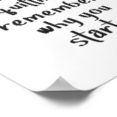 Wenn Sie gerne aufhören, trainieren Sie Gymnastikw Poster (Ecke)