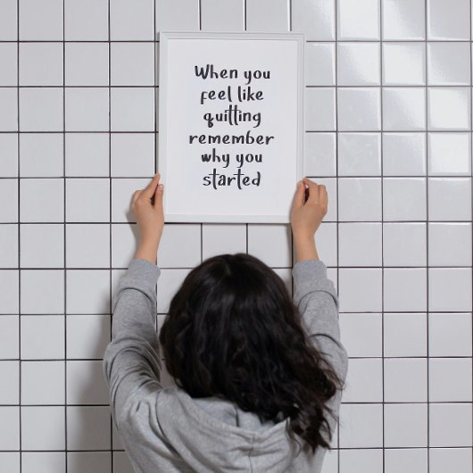 Wenn Sie gerne aufhören, trainieren Sie Gymnastikw Poster