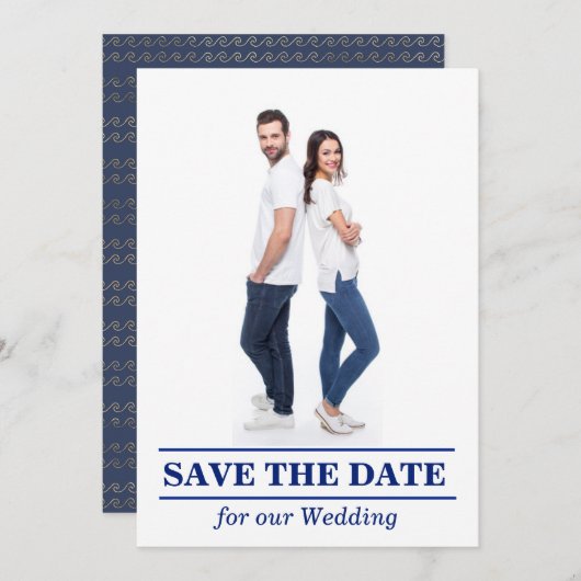 Wenn Sie gerne Save the Date segeln (Vorne/Hinten)