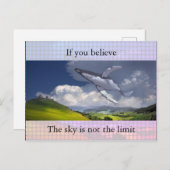 Wenn Sie glauben, der Himmel ist nicht das Limit Postkarte (Vorne/Hinten)