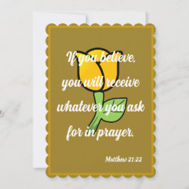 Wenn Sie glauben, erhalten Sie Matthew 21:22 Karte