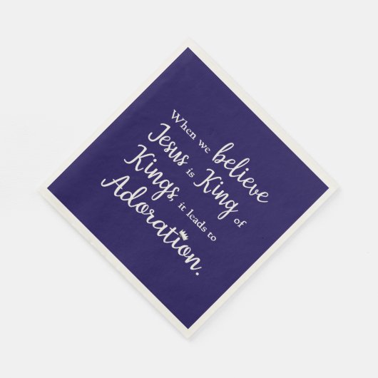 Wenn Sie glauben Serviette (Ecke)