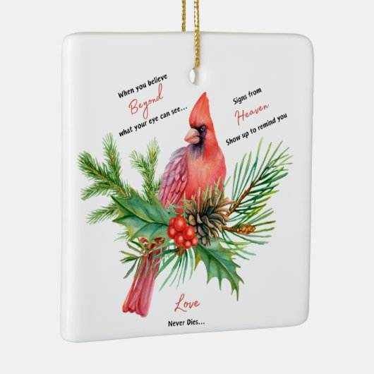 Wenn Sie glauben, über das, was Ihre Augen sehen k Keramikornament (Rechts)