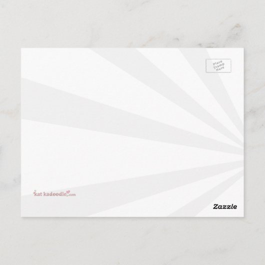 Wenn Sie glücklich sind Clap T Rex Dinosaur Funny Postkarte (Rückseite)