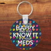 WENN SIE GLÜCKLICH SIND UND SIE ES WISSEN SCHLÜSSELANHÄNGER (Vorderseite)