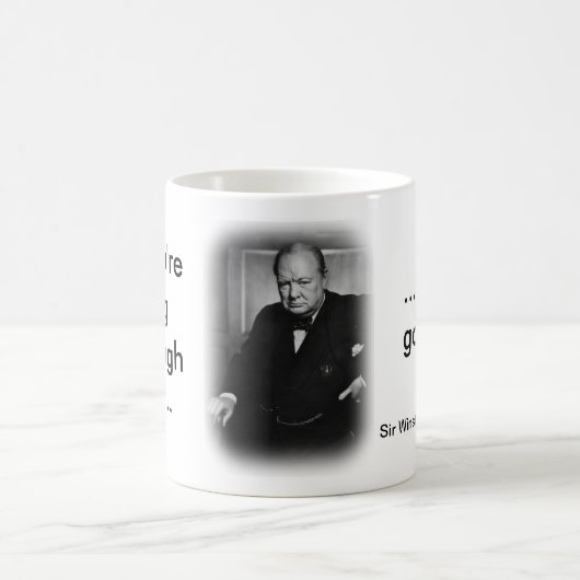 Wenn Sie Hölle durchlaufen Kaffeetasse (Mittel)