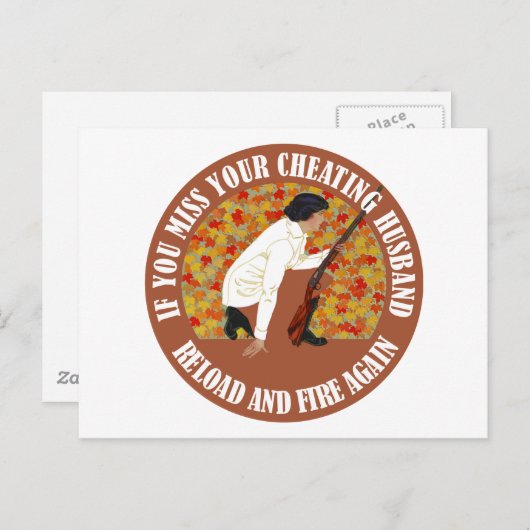 Wenn Sie Ihr Cheat Bündchen, Reload und Feuer verp Postkarte (Vorne/Hinten)