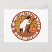 Wenn Sie Ihr Cheat Bündchen, Reload und Feuer verp Postkarte (Vorderseite)