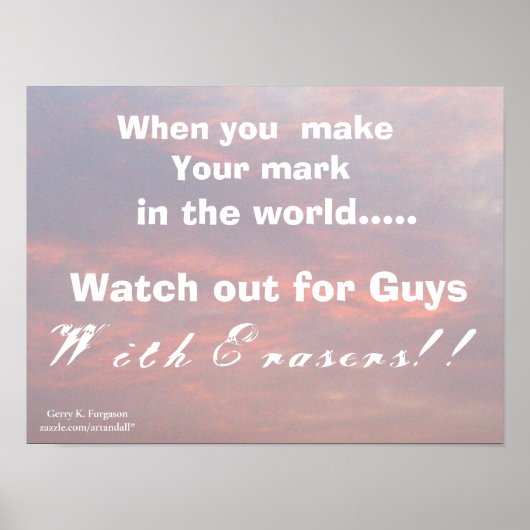 WENN SIE IHRE MARKE MACHEN POSTER (Vorne)