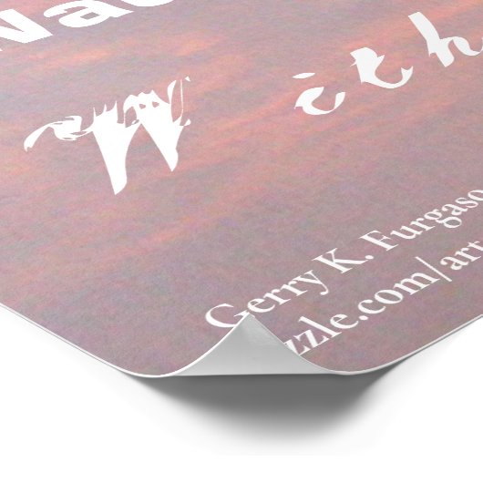 WENN SIE IHREN MARK POSTER MACHEN (Ecke)