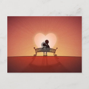 Wenn Sie in Liebe sind Postkarte