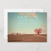 Wenn Sie kein Geld zum Reisen haben - gehen Postkarte (Vorne/Hinten)