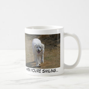 wenn Sie lächelnde… Tasse sind