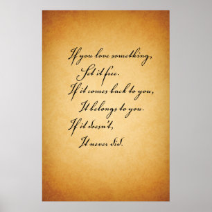 Wenn Sie Liebe etwas… Poster