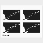 Wenn Sie Liebe etwas, Set es frei Rechteckiger Aufkleber (Blatt)