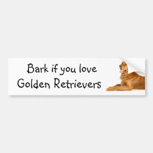 Wenn Sie Liebe Golden Retrievers Autoaufkleber