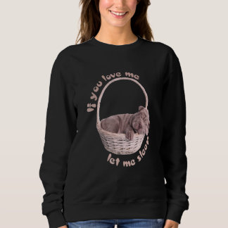 Wenn Sie Liebe Ich Ließ Schlaf Shar Pei Schlaf Nap Sweatshirt