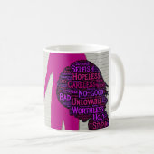 Wenn Sie Menschen beurteilen, inspirierende Zitat  Kaffeetasse (VorderseiteRechts)