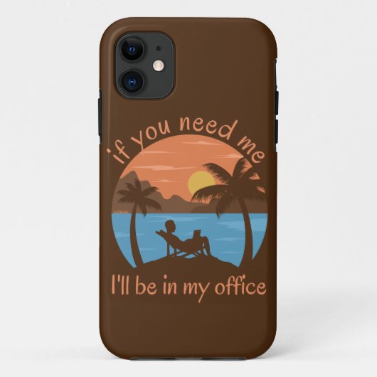 WENN SIE MICH BRAUCHEN... ICH WERDE IN MEINEM AMT Case-Mate iPhone HÜLLE (Rückseite)