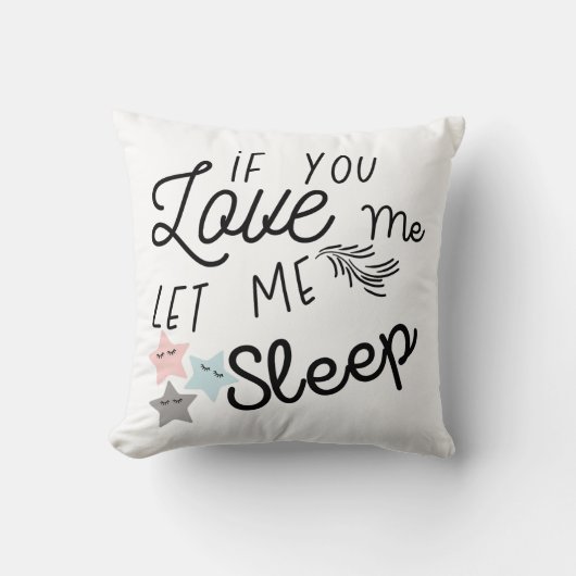 wenn Sie mir Liebe gelassen schlafkissen lustige Z Kissen (Vorderseite)
