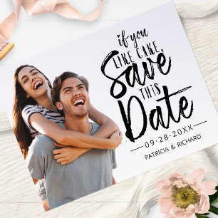 Wenn Sie möchten, dass der Kuchen dieses Datum Fot Postkarte