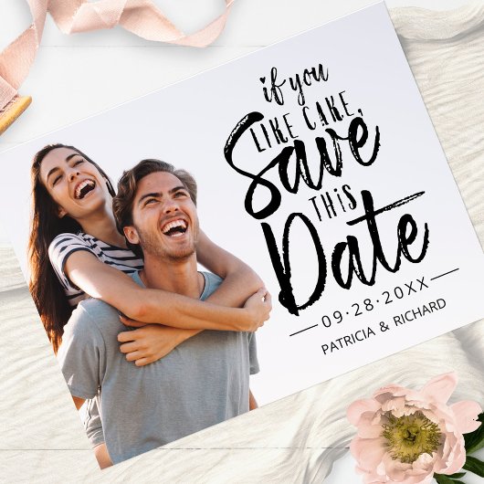 Wenn Sie möchten, dass der Kuchen dieses Datum Fot Postkarte