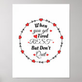 Wenn Sie müde Erholung bekommen, aber nicht aufhör Poster (Vorne)