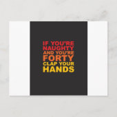 WENN SIE NAUGHTY SIND UND DU VITY.jpg BIST Postkarte (Vorderseite)