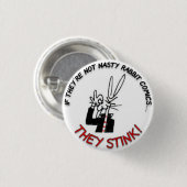 Wenn sie nicht EKLIGE KANINCHEN Comicen… sind, Button (Vorne & Hinten)