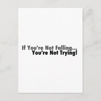 Wenn Sie nicht fallen... Postkarte