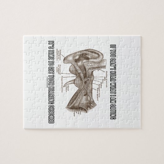 Wenn Sie nicht hören können, was ich Sprichwort Puzzle (Horizontal)