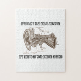 Wenn Sie nicht hören können, was ich Sprichwort Puzzle