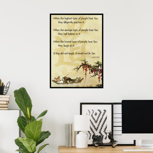 Wenn sie nicht lachen, wäre es nicht Tao Poster (Heimbüro)