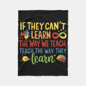 Wenn sie nicht lernen können, wie wir spezielle Ed Fleecedecke (Vorderseite)