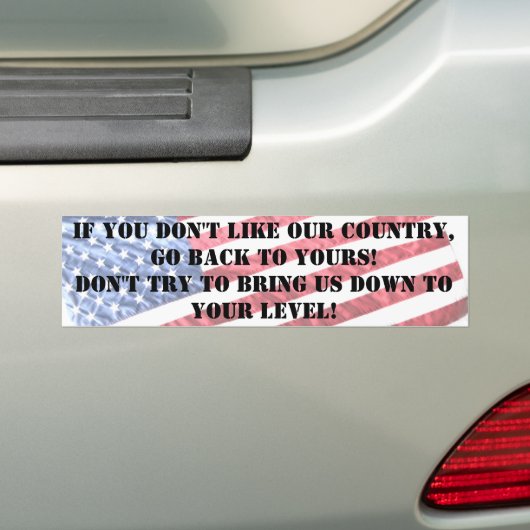 WENN SIE NICHT UNSER LAND MÖGEN, GEHEN SIE ZURÜCK AUTOAUFKLEBER (Auf Auto)